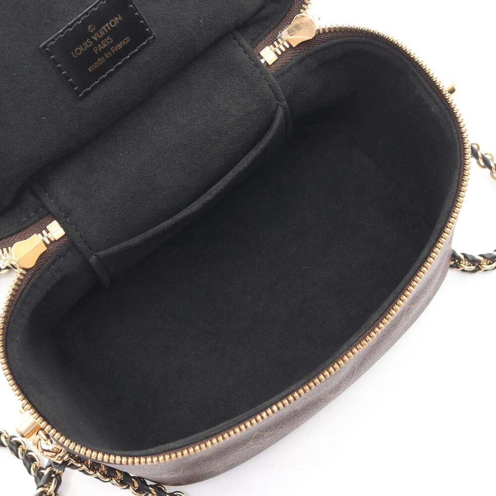 Louis Vuitton Vanity NV Handbag Canvas Leather Monogram Reverse Brown Black - Picture 3 of 7